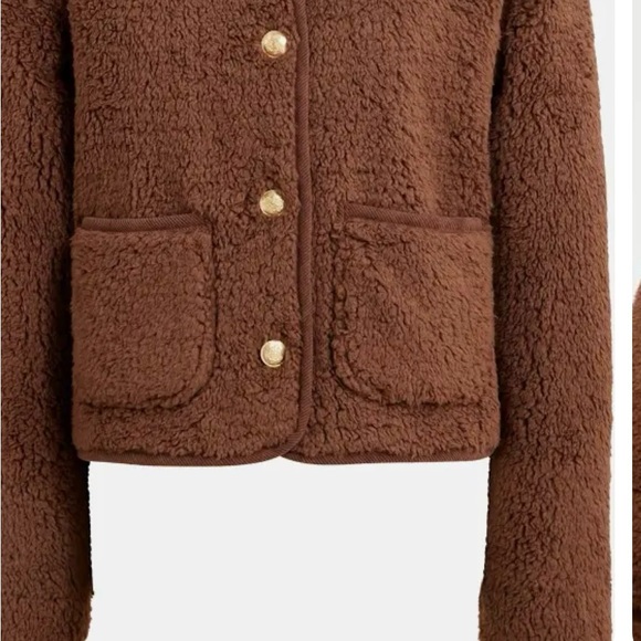 J. Crew Sherpa lady jacket new with tags small - Picture 2 of 6